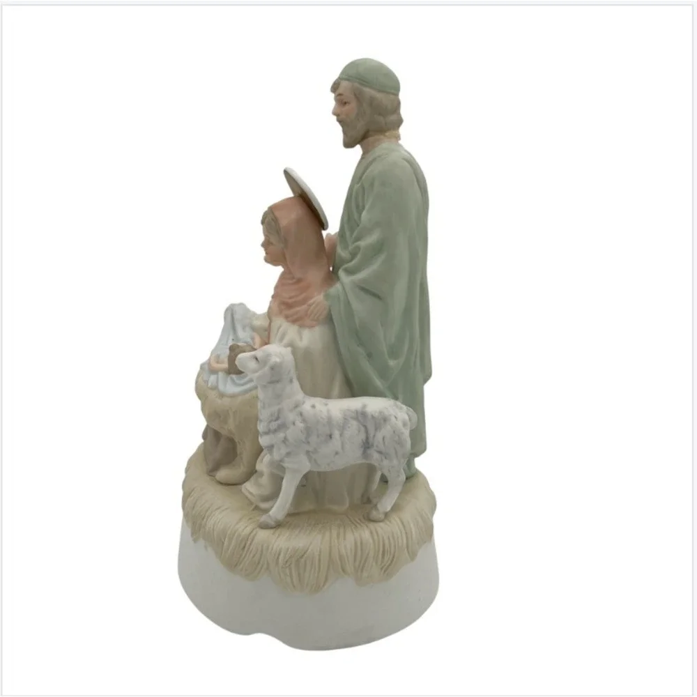 1983 Lefton Christopher Collection Musical Nativity‎ Away in a Manger Figurine